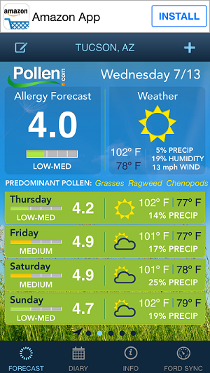 Allergy App Tucson, AZ